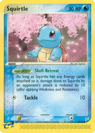 Squirtle/95  - Reverse Holofoil Team Magma vs Team Aqua - Common