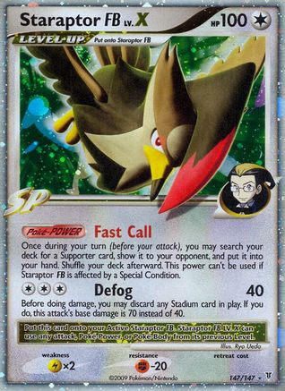Staraptor FB Lv.X/147  - Holofoil Supreme Victors - Ultra Rare