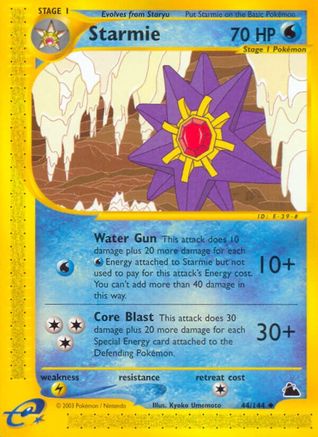 Starmie (44)/144  Skyridge - Uncommon
