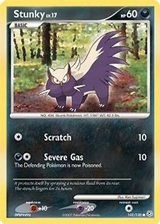 Stunky/130  - Reverse Holofoil Diamond and Pearl - Common