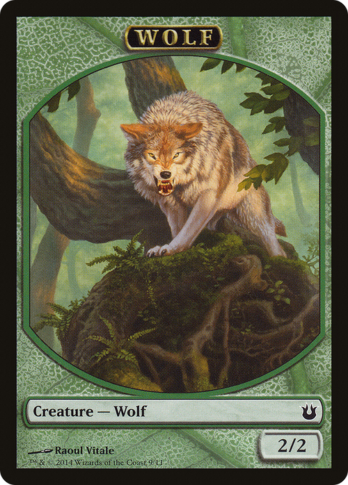 Wolf Token (BNG-009) - Born of the Gods Tokens