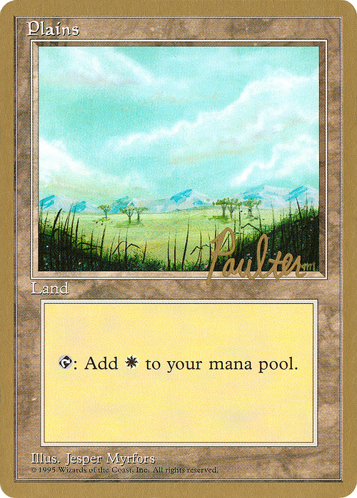 Plains (B) - 1996 Preston Poulter (4ED) (WCD-) - Pro Tour Collector Set