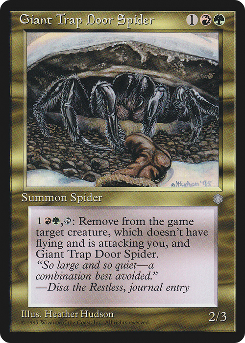 Giant Trap Door Spider (ICE-) - Ice Age