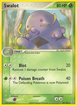 Swalot/106  - Reverse Holofoil Emerald - Uncommon