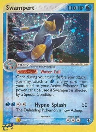 Swampert - 13/109/109  - Holofoil Ruby and Sapphire - Holo Rare