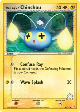 Team Aqua's Chinchou 049/95  - Reverse Holofoil Team Magma vs Team Aqua - Common