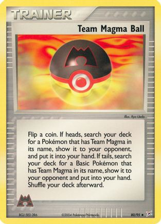 Team Magma Ball/95  - Reverse Holofoil Team Magma vs Team Aqua - Uncommon