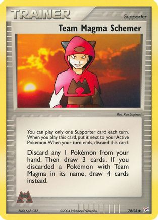 Team Magma Schemer 070/95  - Reverse Holofoil Team Magma vs Team Aqua - Common