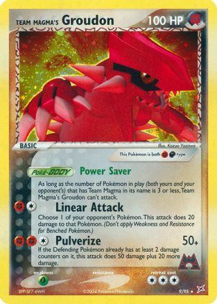 Team Magma's Groudon/95  - Holofoil Team Magma vs Team Aqua - Holo Rare
