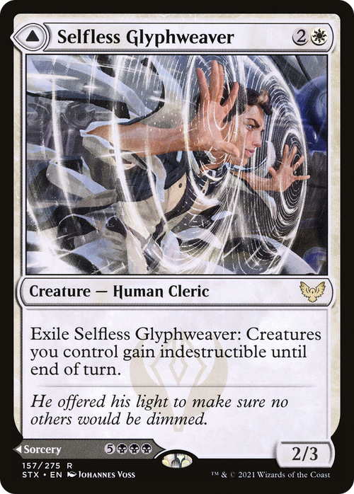 Selfless Glyphweaver (STX-157) - Strixhaven: School of Mages Foil