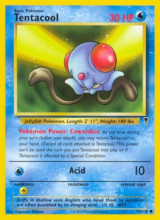 Tentacool 096  - Reverse Holofoil Legendary Collection - Common