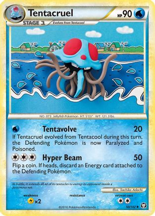 Tentacruel 050  - Reverse Holofoil Triumphant - Uncommon