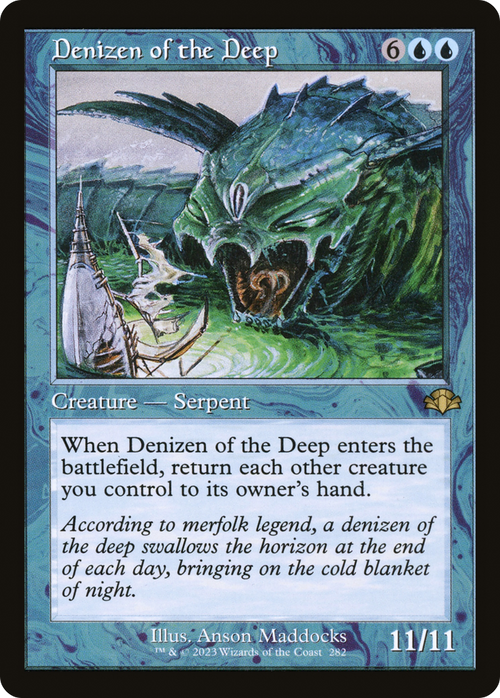 Denizen of the Deep (Retro Frame) (DMR-282) - Dominaria Remastered