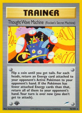 Thought Wave Machine (Rocket's Secret Machine)/105  - 1st Edition Neo Destiny - Rare