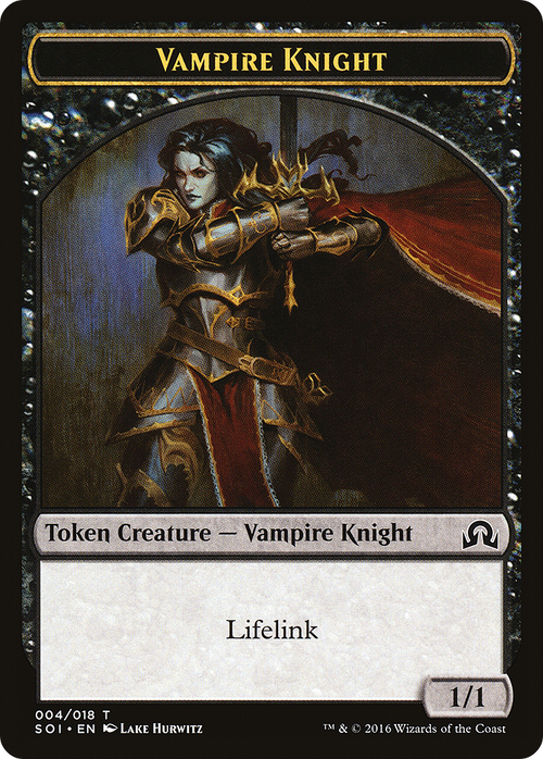 Vampire Knight Token (SOI-004) - Shadows over Innistrad Tokens