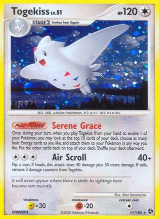 Togekiss/106  - Reverse Holofoil Great Encounters - Holo Rare
