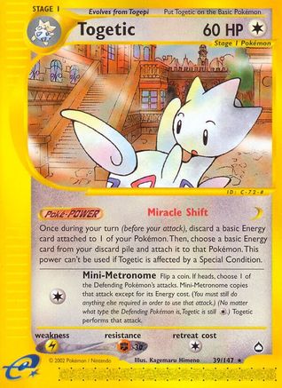 Togetic/147  Aquapolis - Rare