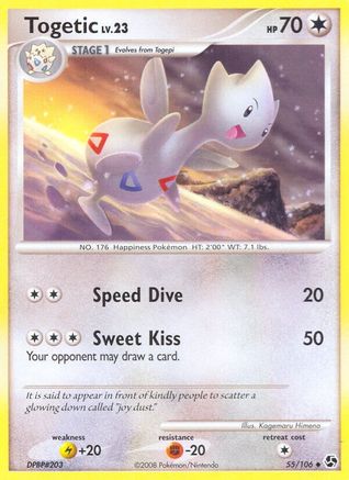 Togetic/106  - Reverse Holofoil Great Encounters - Uncommon