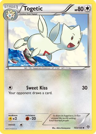 Togetic/135  - Reverse Holofoil Plasma Storm - Uncommon