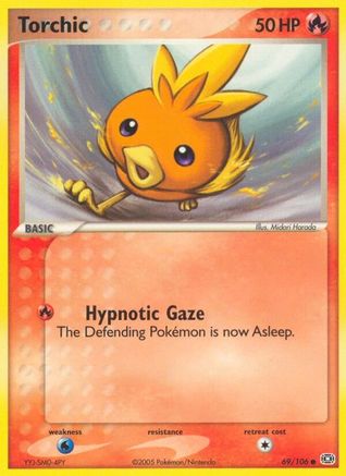 Torchic 069/106  - Reverse Holofoil Emerald - Common