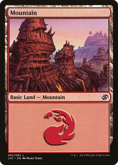 Mountain (62) (Jace vs Chandra) (DD3-062) - Duel Decks Anthology: Jace vs. Chandra