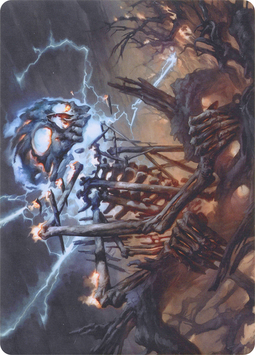 Lightning Skelemental // Lightning Skelemental (AMH1-041) - Modern Horizons Art Series (Borderless)