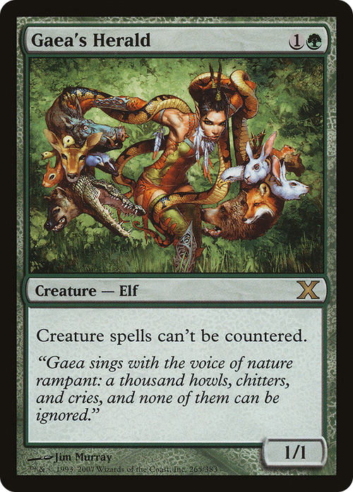 Gaea's Herald (10E-265) - Tenth Edition Foil