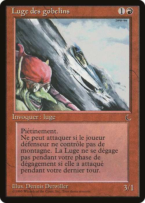 Goblin Rock Sled (French) - "Luge des gobelins" (REN-) - Renaissance