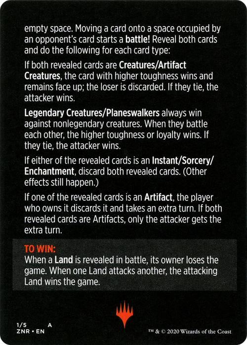 Base Race // Base Race (cont'd) (MZNR-001) - Zendikar Rising Minigames