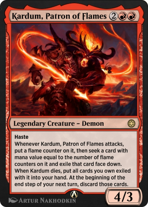 Kardum, Patron of Flames (HBG-058) - Alchemy Horizons: Baldur's Gate