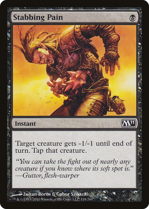 Stabbing Pain (M11-118) - Magic 2011 Foil