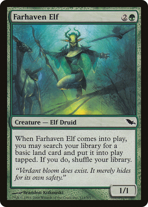 Farhaven Elf (SHM-113) - Shadowmoor
