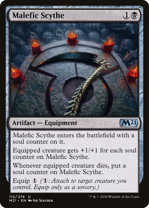 Malefic Scythe (M21-112) - Core Set 2021