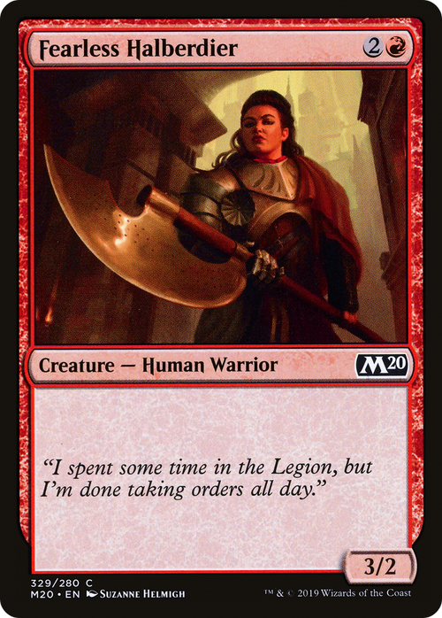 Fearless Halberdier (M20-329) - Core Set 2020
