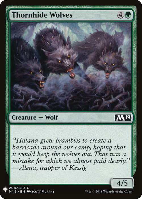 Thornhide Wolves (LIST-M19-204) - The List