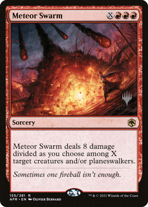 Meteor Swarm (PPAFR-155P) - Adventures in the Forgotten Realms Promos