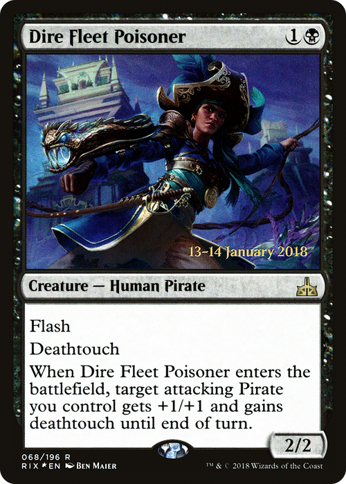 Dire Fleet Poisoner (PRE-68S) - Rivals of Ixalan Promos Foil