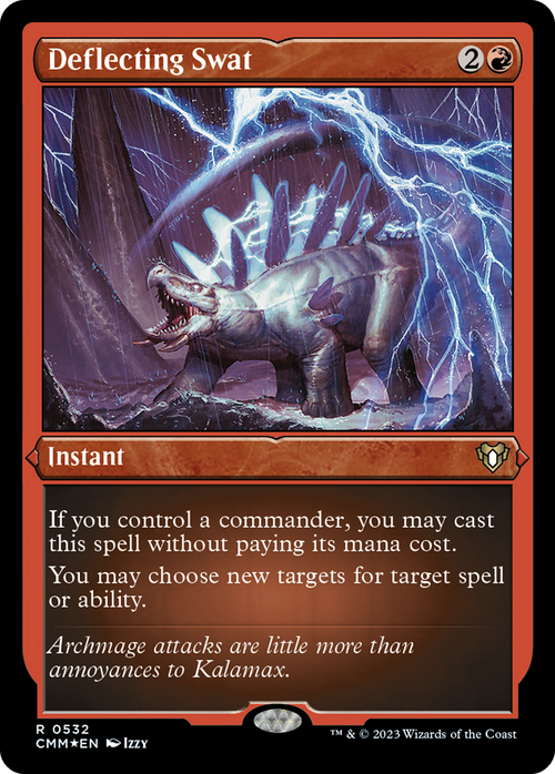 Deflecting Swat (Foil Etched) (CMM-532) - Commander Masters Foil
