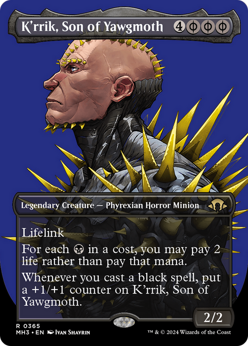 K'rrik, Son of Yawgmoth (Borderless) (MH3-365) - Modern Horizons 3