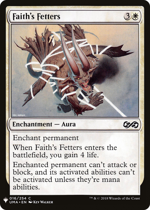 Faith's Fetters (LIST-UMA-16) - The List