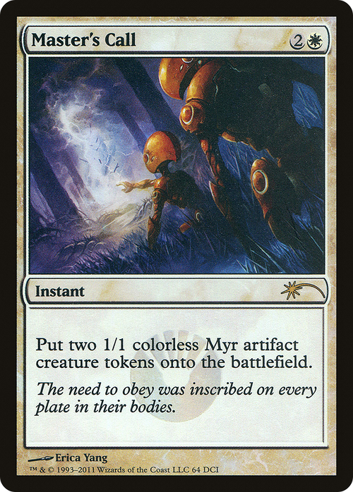 Master's Call (WPN-064) - DCI Promos Foil