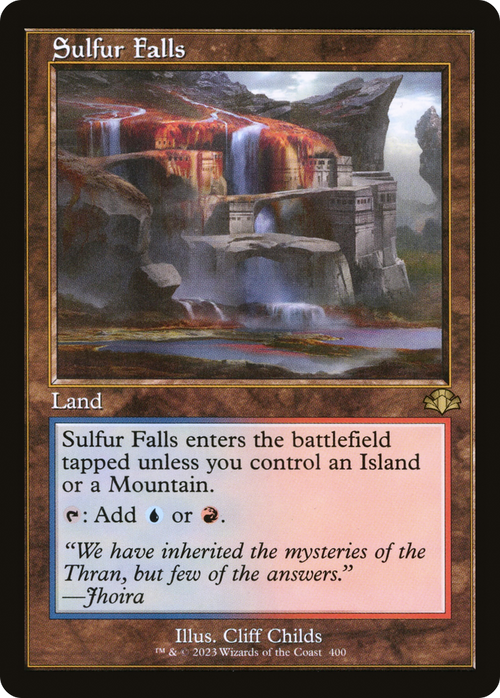 Sulfur Falls (Retro Frame) (DMR-400) - Dominaria Remastered Foil