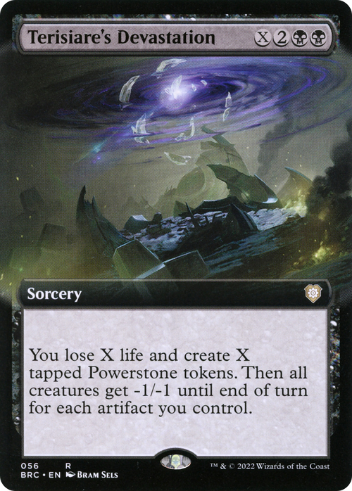 Terisiare's Devastation (Extended Art) (BRC-056) - The Brothers' War Commander: (Extended Art)