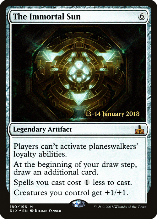 The Immortal Sun (PRE-180S) - Rivals of Ixalan Promos Foil
