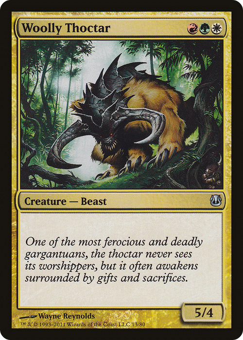 Woolly Thoctar (DDH-013) - Duel Decks: Ajani vs. Nicol Bolas