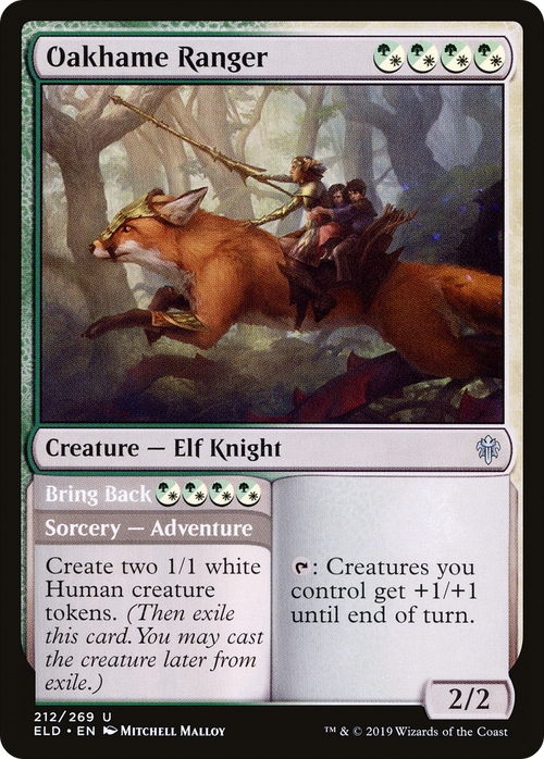 Oakhame Ranger // Bring Back (ELD-212) - Throne of Eldraine