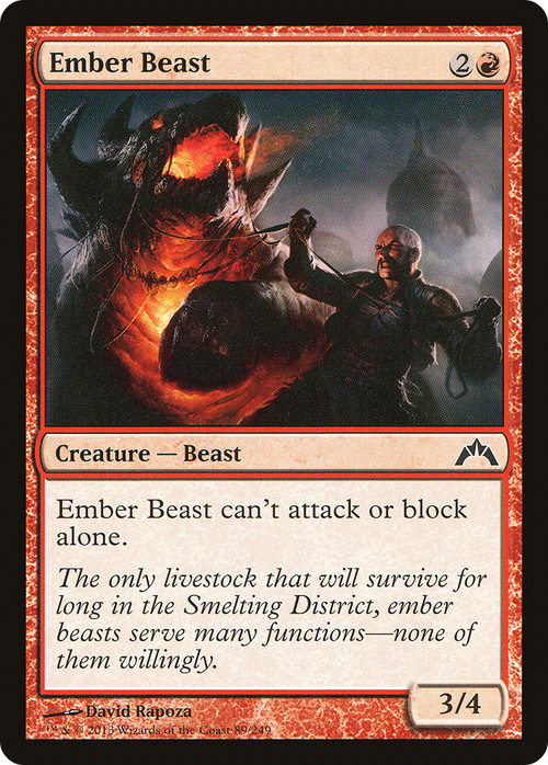 Ember Beast (GTC-089) - Gatecrash Foil