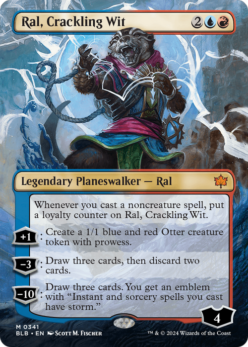 Ral, Crackling Wit (Borderless) (BLB-341) - Bloomburrow