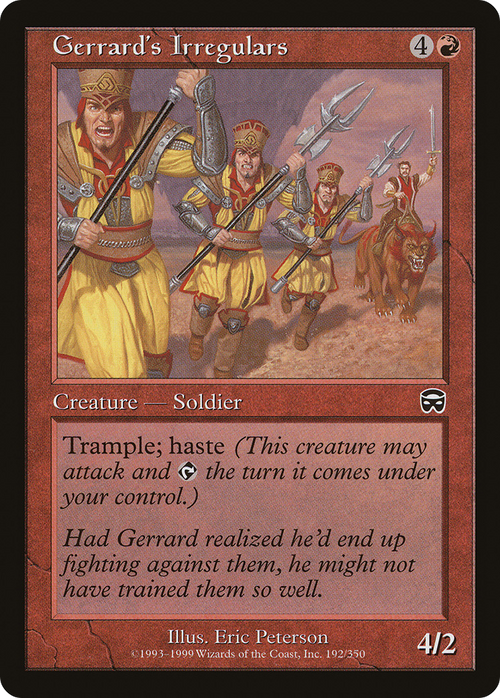 Gerrard's Irregulars (MMQ-192) - Mercadian Masques Foil