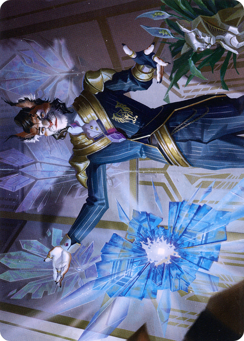 Kros, Defense Contractor // Kros, Defense Contractor (ASNC-044) - New Capenna Art Series (Borderless) Foil